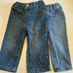 2 pairs Children’s Place stretch straight jeans